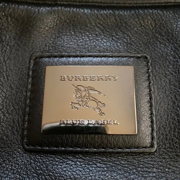 Vintage Black Leather Burberry - Picture 2 of 7